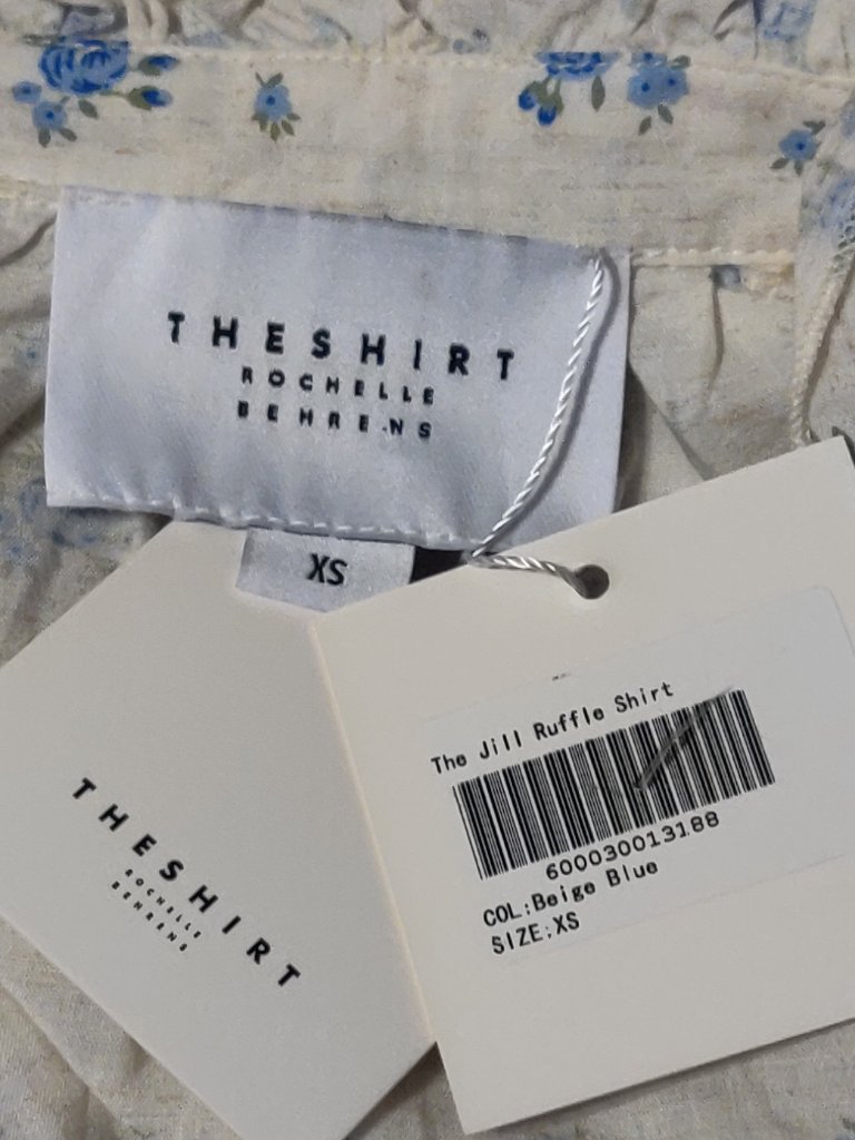 Rochelle Behrens The Jill Ruffle Shirt Size Xs New With Tags — image 6 of 6